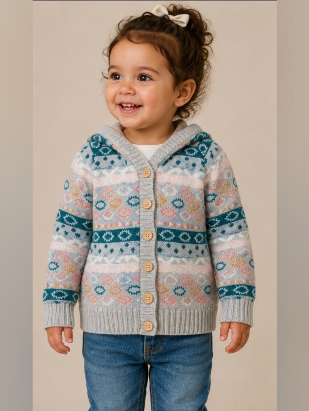 ROSIE POPE BABY | Cardigan Long Sleeve Multi-color 24 months